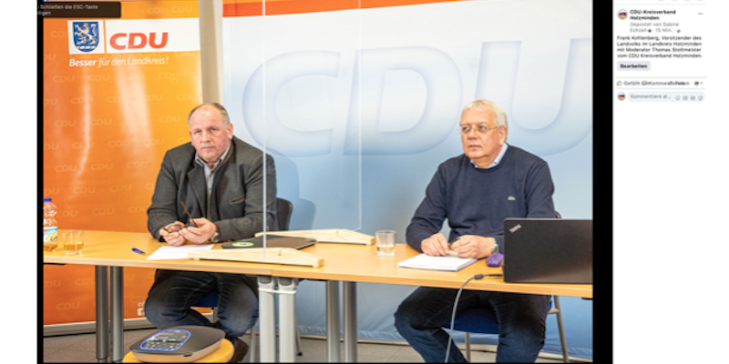 Online Veranstaltung der CDU zum Thema Landwirtschaft